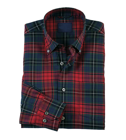 Casual Plaid Button-Down Shirt