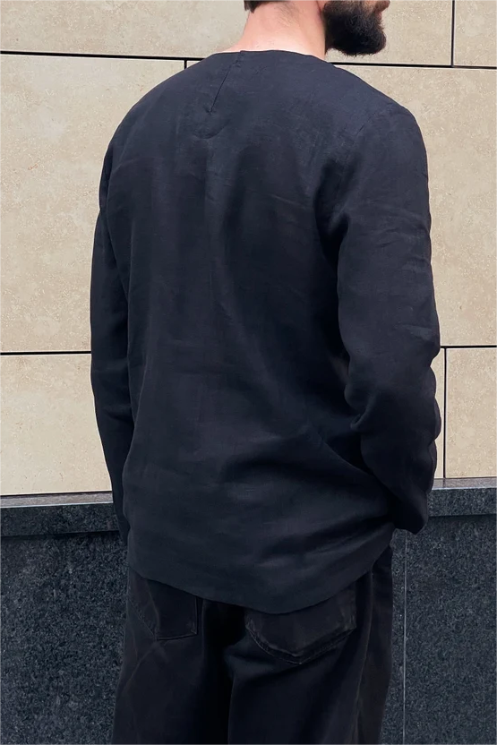 Dark Tone Simple Sweatshirt