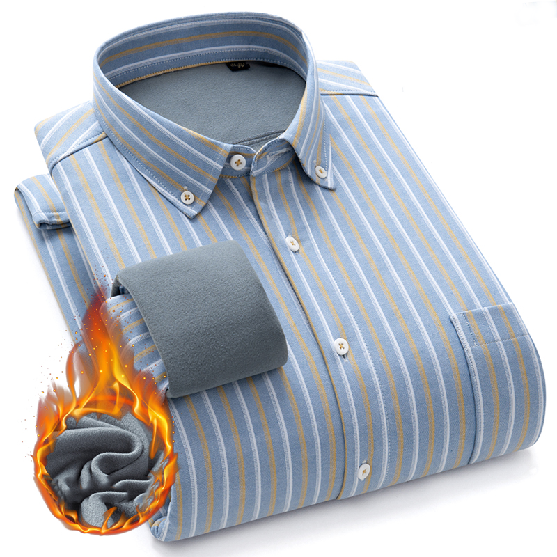 Striped Collar White Trim Comfort Shirt