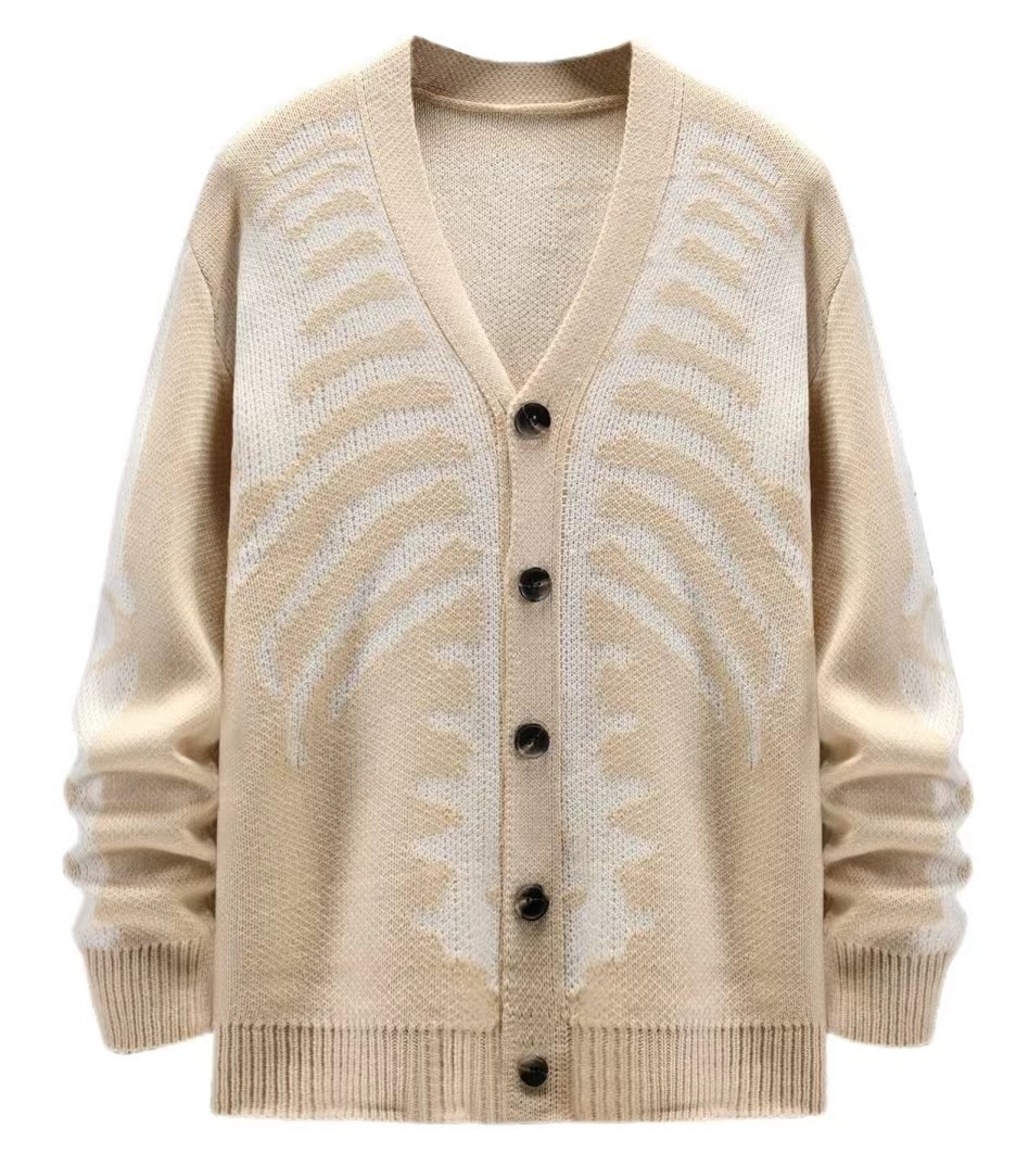 Halloween Jacquard Knit Cardigan