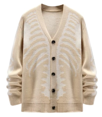 Halloween Jacquard Knit Cardigan