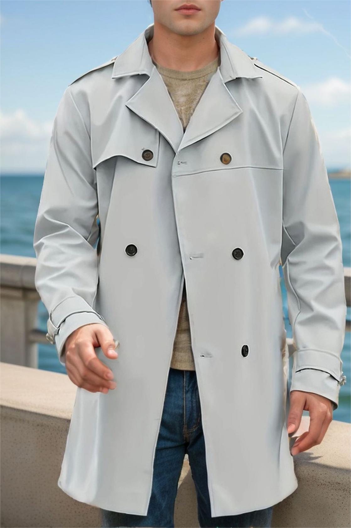 Long-Sleeved Lapel Slim-Fit Casual Jacket