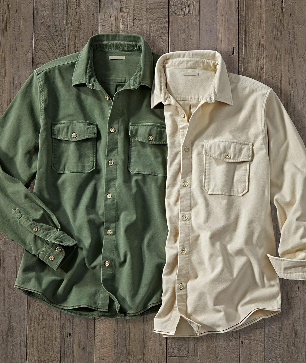 Simple Worker Button-Down Shirt