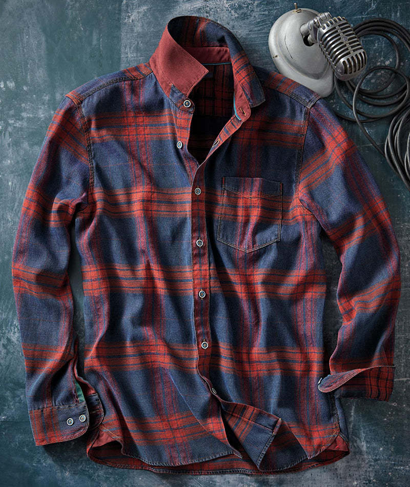 Check Pocket Casual Shirt