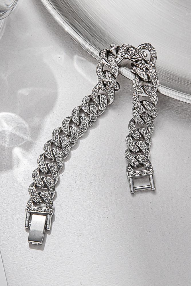 Simple And Stylish Full Diamond Cuban Bracelet