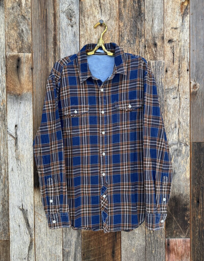 Checked Long-Sleeved Shirt With Pockets