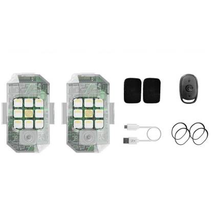Asign LED Strobe Lights for Car, Bike, & Motorcycle – RGB Warning & Decor Lights for Grille