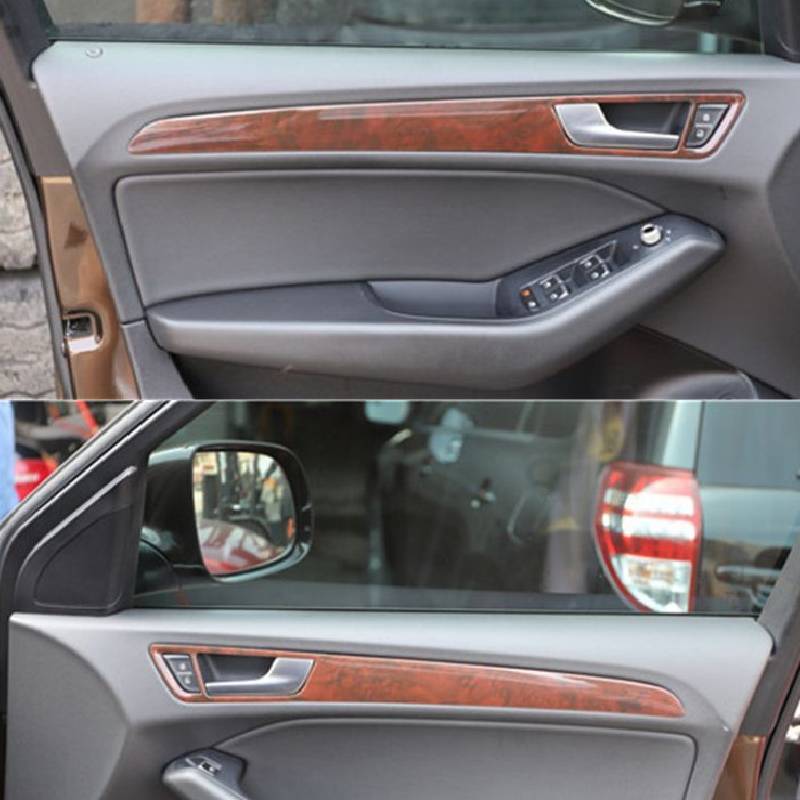 Asign Audi Q5 10-18 Carbon Fiber-Look & Walnut Interior Trim Kit - Center Console, Gear Shift, Cup Holder Accent