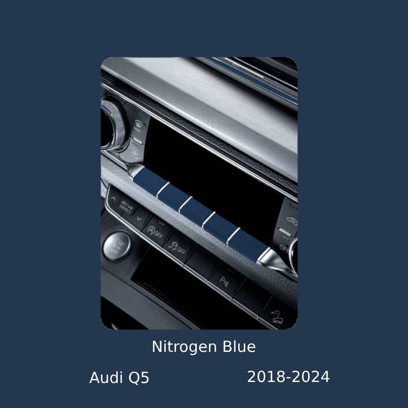 ASIGN Dashboard Button Trim, Fit for Audi Q5 (2018 - 2024), Interior Decoration Accessory