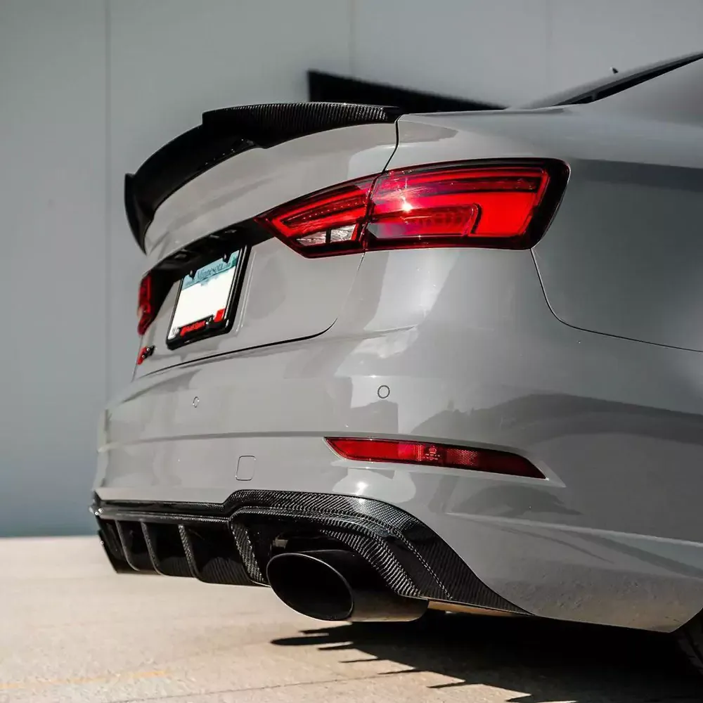 Audi PSM-Style Carbon Fiber Rear Spoiler for 2013-2021 A3/S3/RS3 & 2009-2021 A4/A5/A6