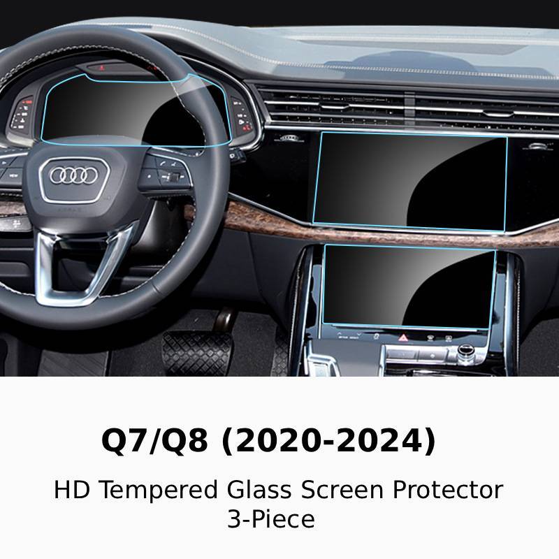 Q7/Q8 2020-2024 HD Tempered Glass Screen Protector
