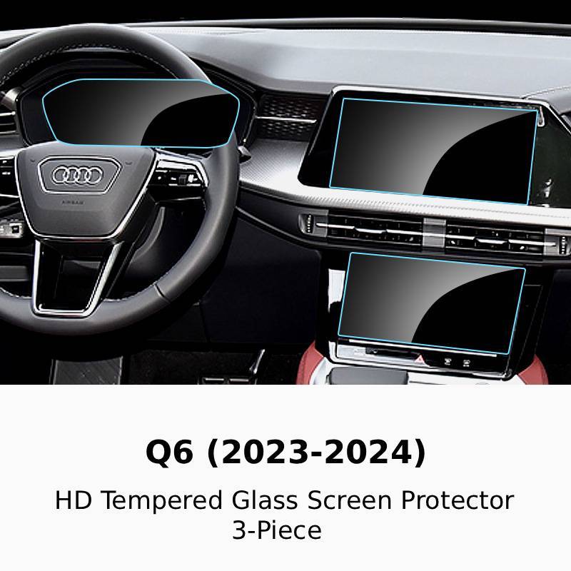 Q6 2023-2024 HD Tempered Glass Screen Protector