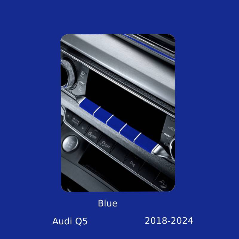 ASIGN Dashboard Button Trim, Fit for Audi Q5 (2018 - 2024), Interior Decoration Accessory