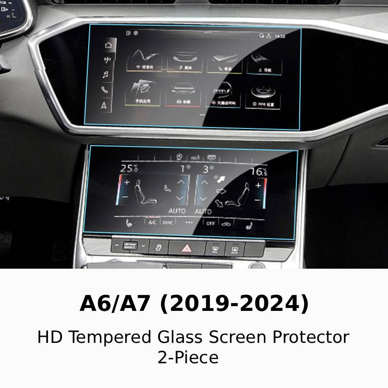 A6/A7 2019-2024 HD Tempered Glass Screen Protector