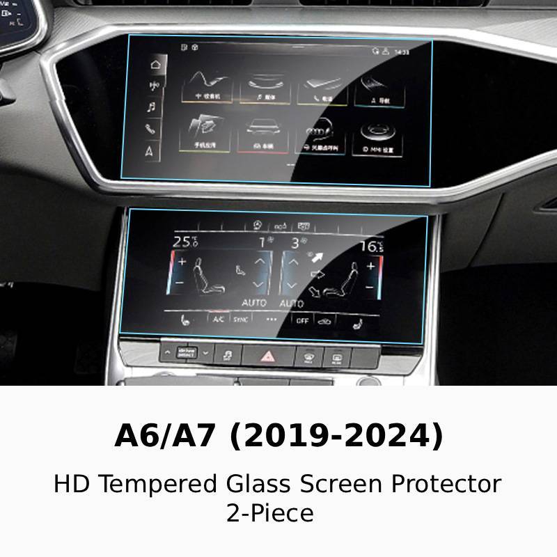 A6/A7 2019-2024 HD Tempered Glass Screen Protector