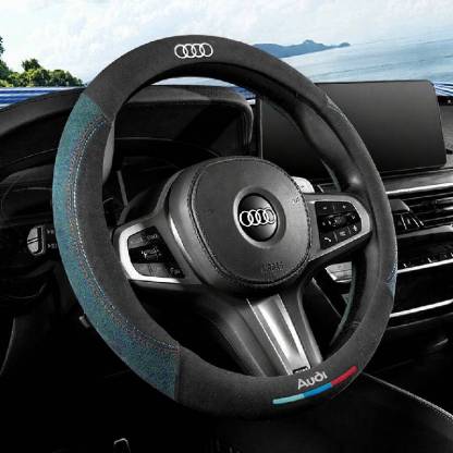 Asign Leather  Suede Steering Wheel Cover For Audi