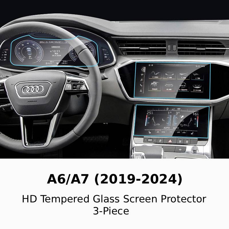 A6/A7 2019-2024 HD Tempered Glass Screen Protector