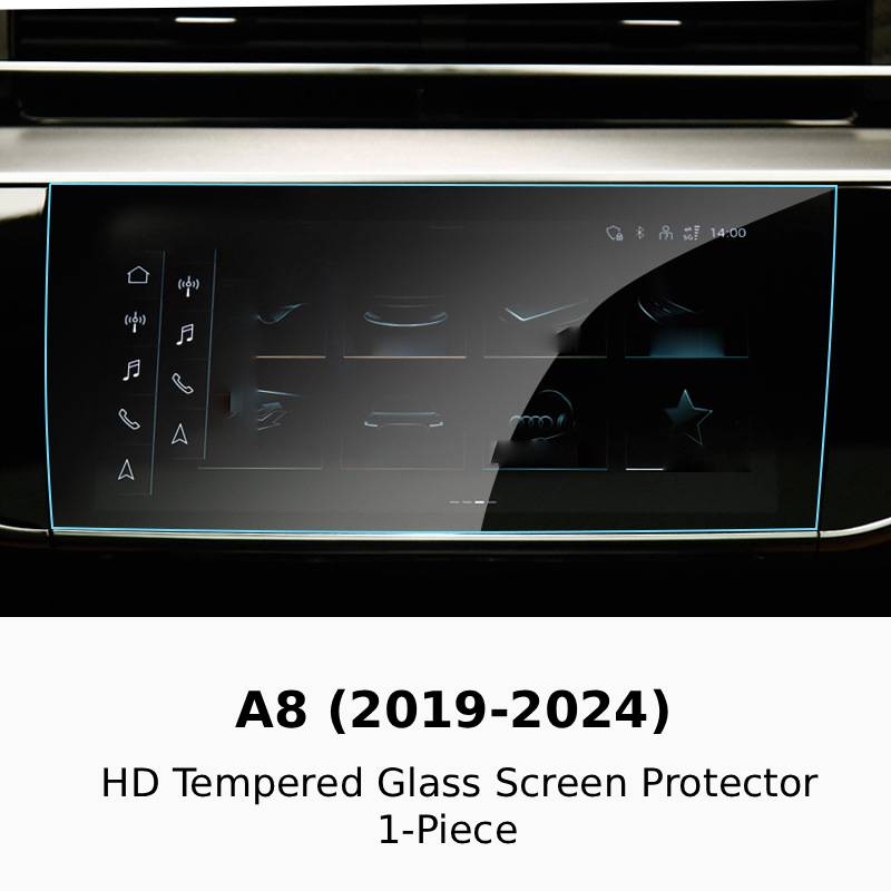 A8 2019-2024 HD Tempered Glass Screen Protector