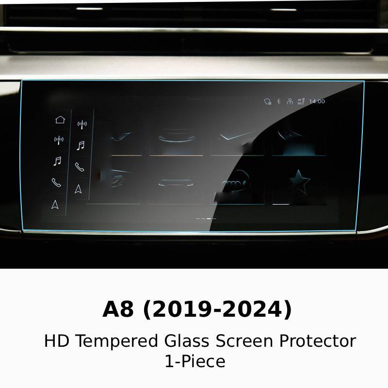 A8 2019-2024 HD Tempered Glass Screen Protector