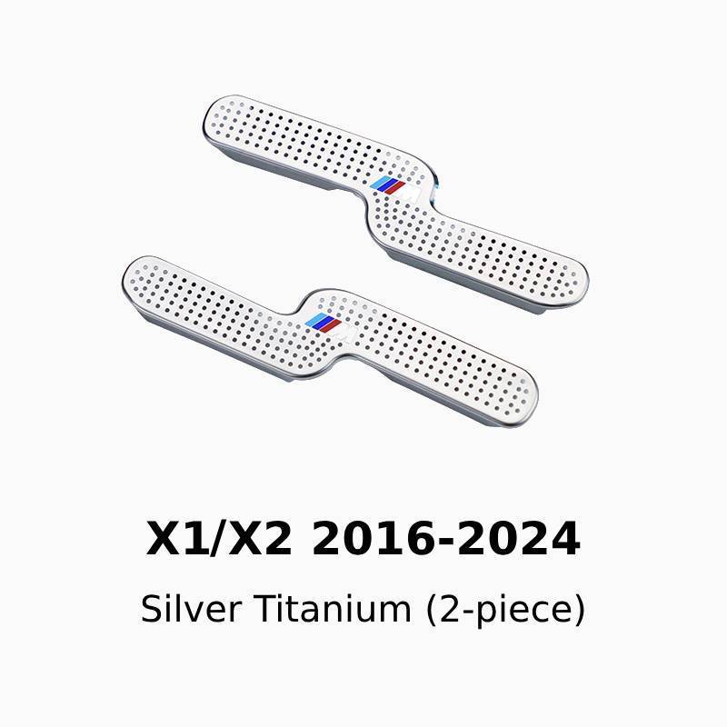 Asign Stainless Steel Under-Seat AC Vent Covers – Fits BMW 3/4/5 Series, X1–X7, i3, i5, i7, iX3
