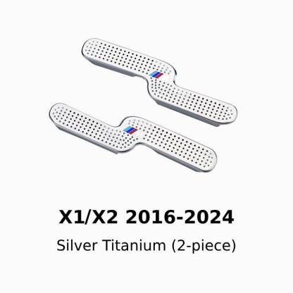 Asign Stainless Steel Under-Seat AC Vent Covers – Fits BMW 3/4/5 Series, X1–X7, i3, i5, i7, iX3