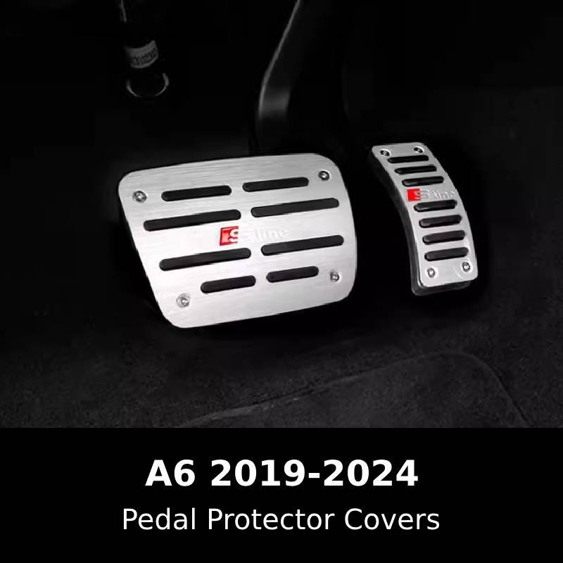 Asign Non-Slip Pedal Cover Set for A6 2019-2024 Pedal Protector Covers