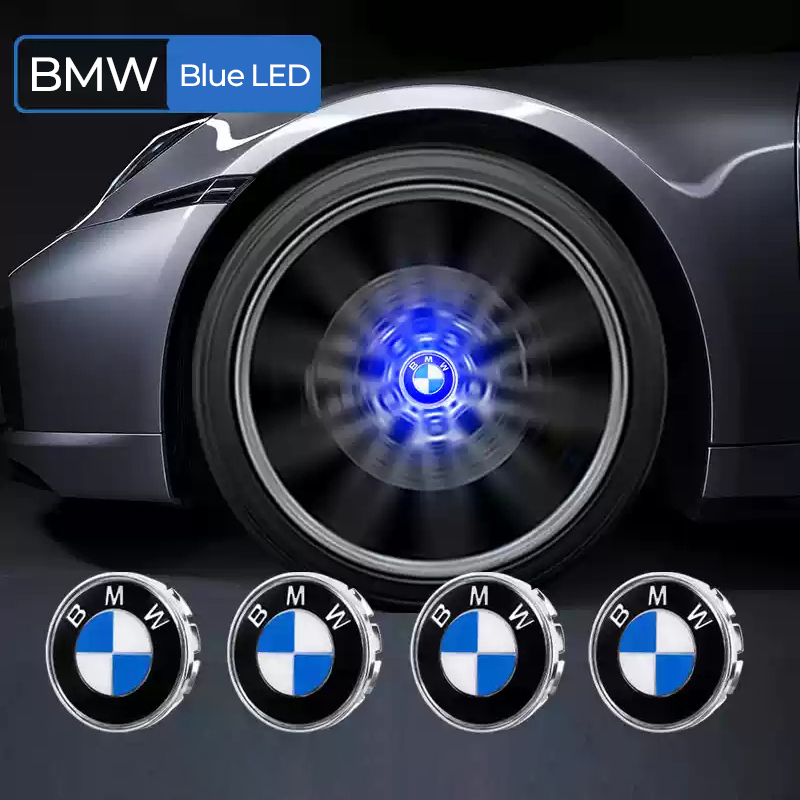 Asign Floating Auto Light Wheel Caps Compatible with BMW Vehicles