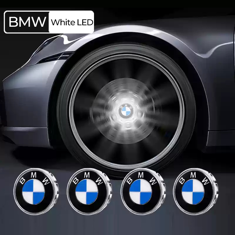 Asign Floating Auto Light Wheel Caps Compatible with BMW Vehicles
