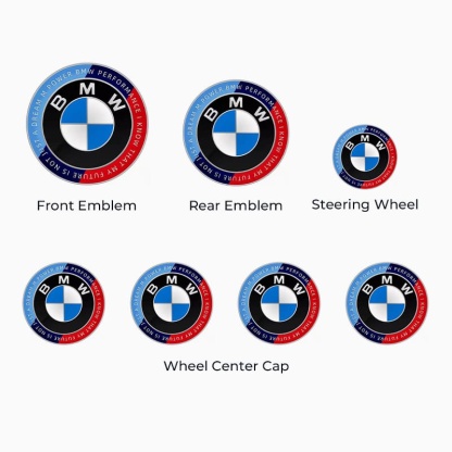 Asign BMW Blue & Red 50th Anniversary Emblem For BMW X Series
