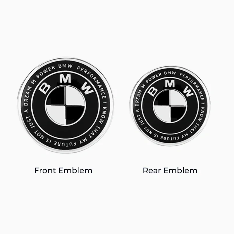 Asign Black & White 50th Anniversary Emblem Set For BMW X Series