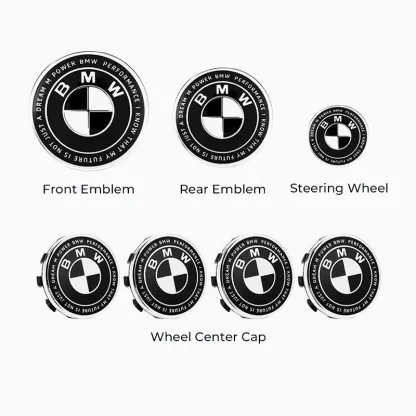 Asign Black & White 50th Anniversary Emblem Set For BMW X Series