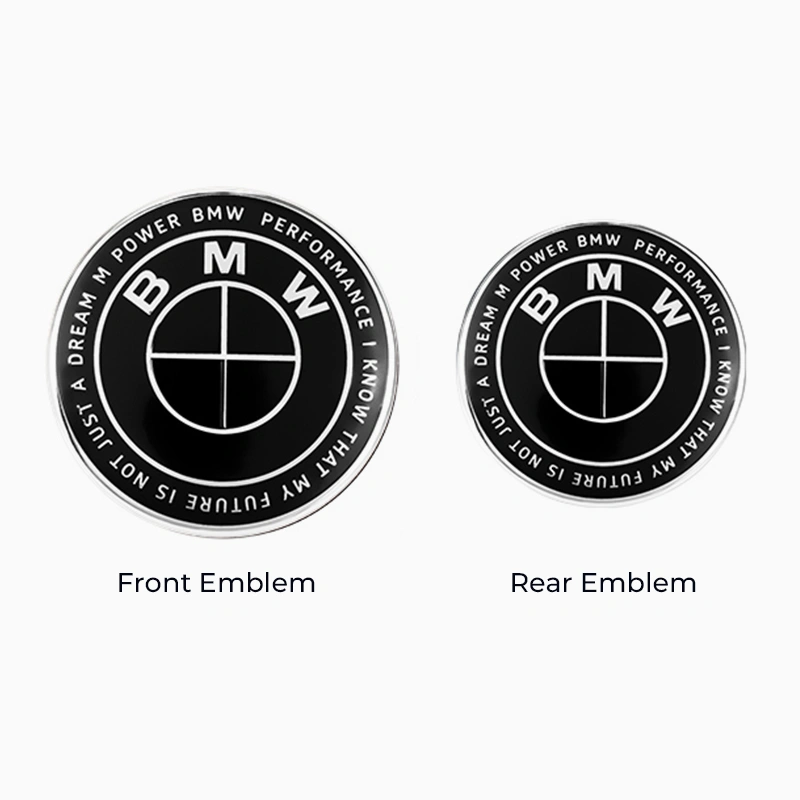 Asign Full Black 50th Anniversary Emblem Set For BMW 1/2/3/4/5/6/7/8 Series