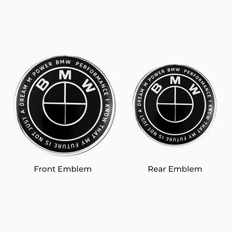 Asign Full Black 50th Anniversary Emblem Set For BMW 1/2/3/4/5/6/7/8 S
