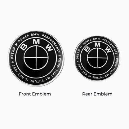 Asign Full Black 50th Anniversary Emblem Set For BMW 1/2/3/4/5/6/7/8 Series