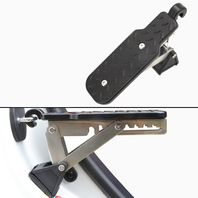 Asign Universal Car Door Latch Folding Pedal – Roof Access Step with Multi-Functional Hook