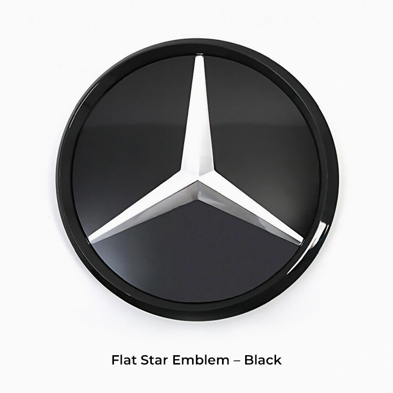 Asign Mirror Finish Front Grille Star Emblem for Mercedes-Benz – Flat / 3D Style