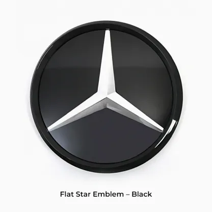 Asign Mirror Finish Front Grille Star Emblem for Mercedes-Benz – Flat / 3D Style