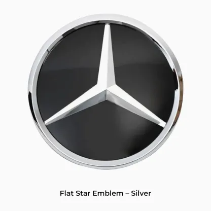 Asign Mirror Finish Front Grille Star Emblem for Mercedes-Benz – Flat / 3D Style