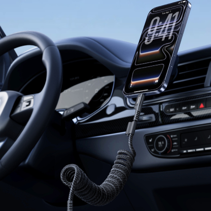 Asign Retractable Spring Car Charging Cable