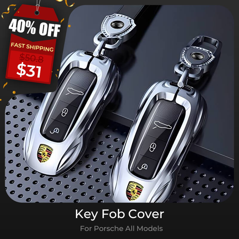 Asign Metal Key Fob Cover for Porsche Keys