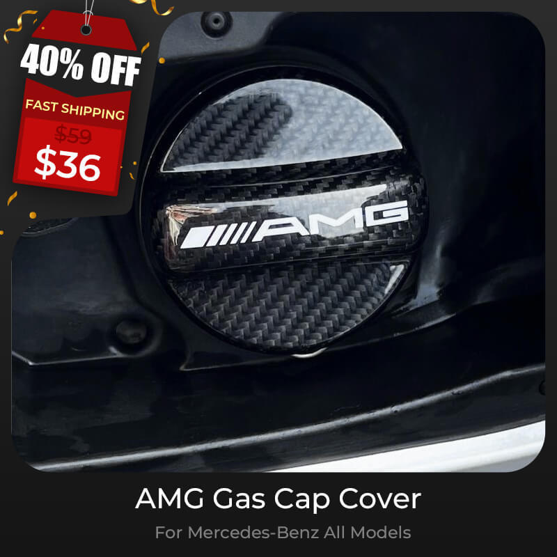 Asign AMG Carbon Fiber Gas Cap Cover for Mercedes-Benz – Fuel Tank Protector Trim