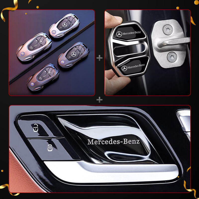 Mercedes-Benz Premium Detail Kit: Metal Key Cover, Interior Door Bowl & Door Lock Protection