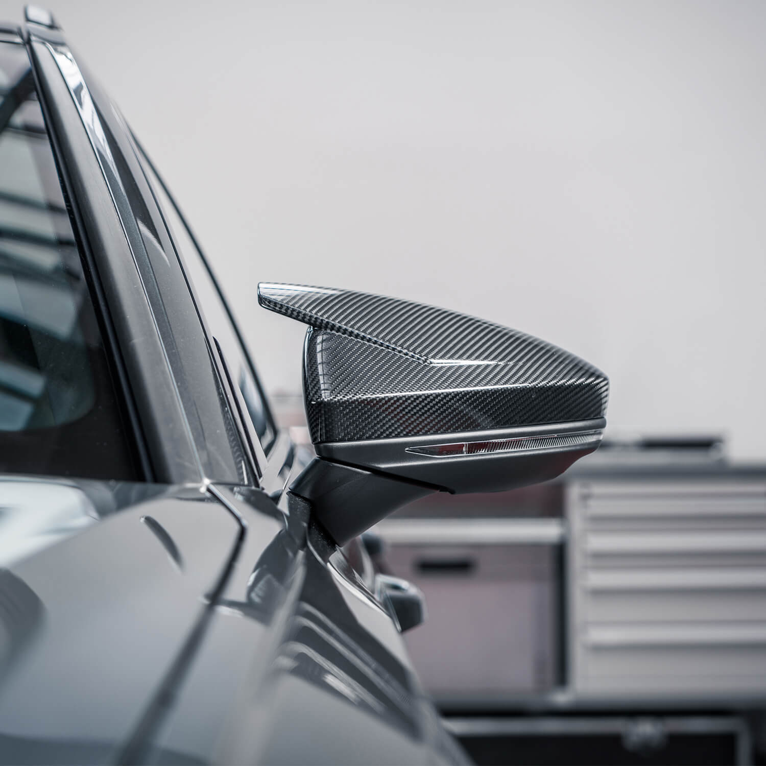 Asign Real Carbon Fiber Side Mirror Covers For Universal C7.5-C8 2016-2023 Audi A6/S6/RS6/A7/S7/RS7 