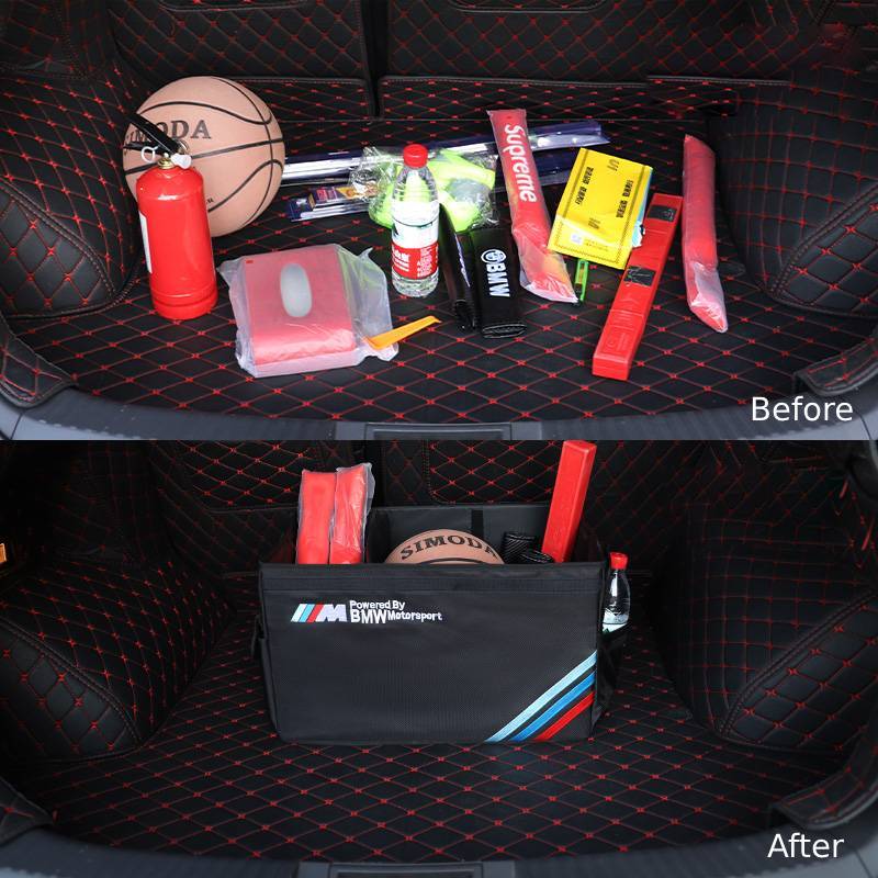 ASIGN Foldable Car Trunk Organizer for BMW, Auto Interior Storage Box, Space - Saving Cargo Organizer