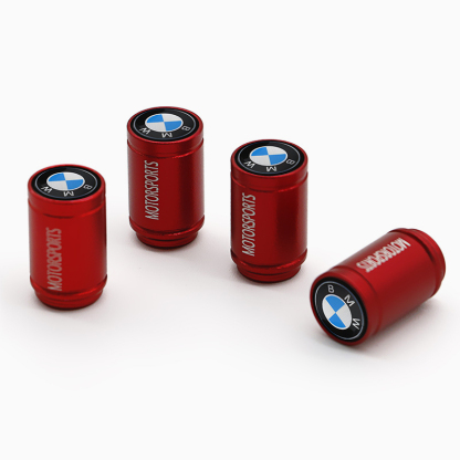 Asign BMW Tire Valve Cap Aluminum Alloy Black/Red/Blue Two Logo Styles