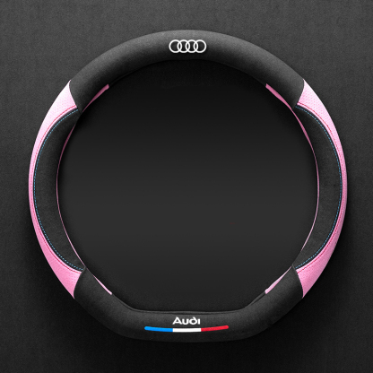 Asign Leather  Suede Steering Wheel Cover For Audi