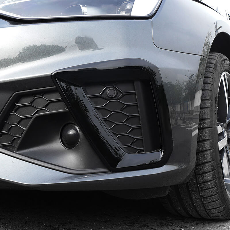 Asign Fog Light Trim Easy Install Black Style Upgrade For B9.5 2021-2024 Audi A4 