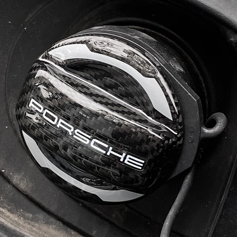 Asign Carbon-Style Fuel Tank Cap Cover for Porsche