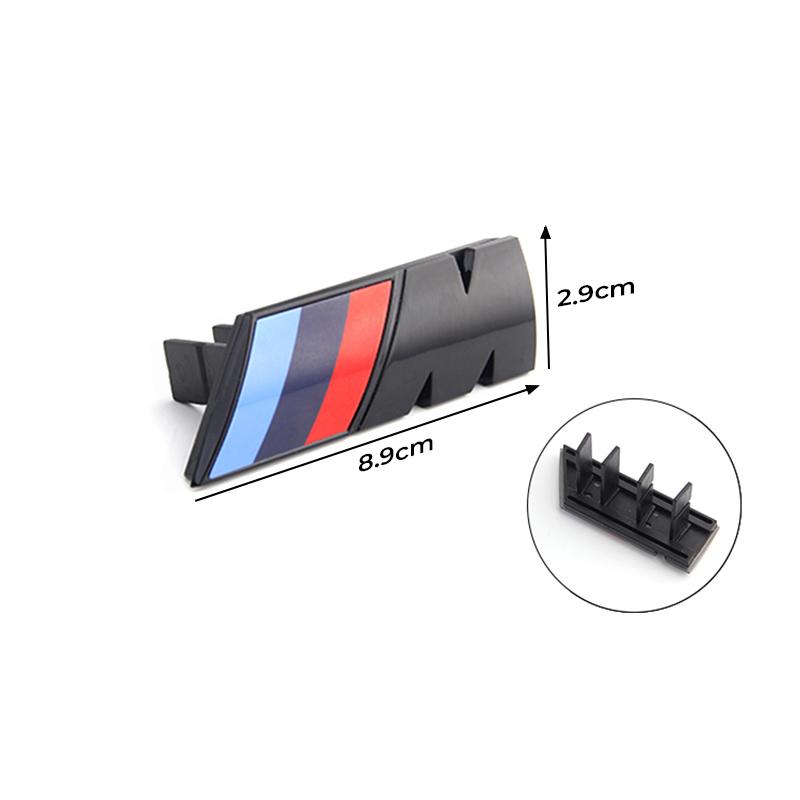 Asign Universal M Performance Front Grille Emblem Badge for BMW  – Compatible with All Vertical-Style Grilles