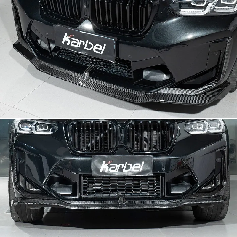 Asign Dry Carbon Fiber Front Lip & Upper Valences for BMW X3M F97 LCI & X4M F98 LCI (2022-ON)